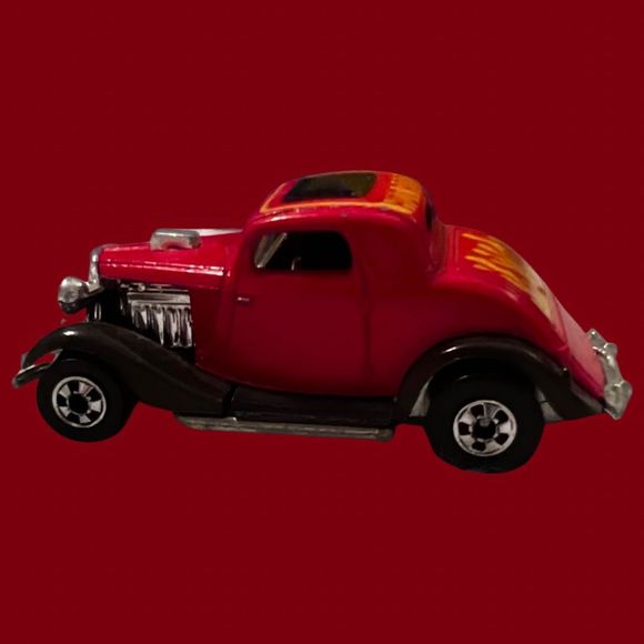 VINTAGE 1979 HOT WHEELS REAL RIDERS HIRAKER HOT ROD RED WITH FLAMES - Picture 2 of 4